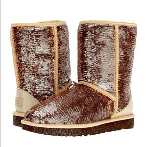 Ugg Reversible Sequin Classic Short Boot